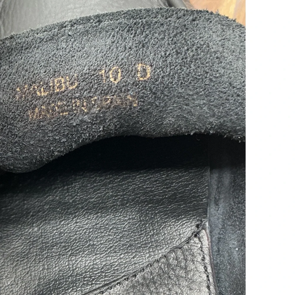 Sandro Moscoloni Malibu Black Pebbled Leather Bit Loafers Mens 10D Made in Spain